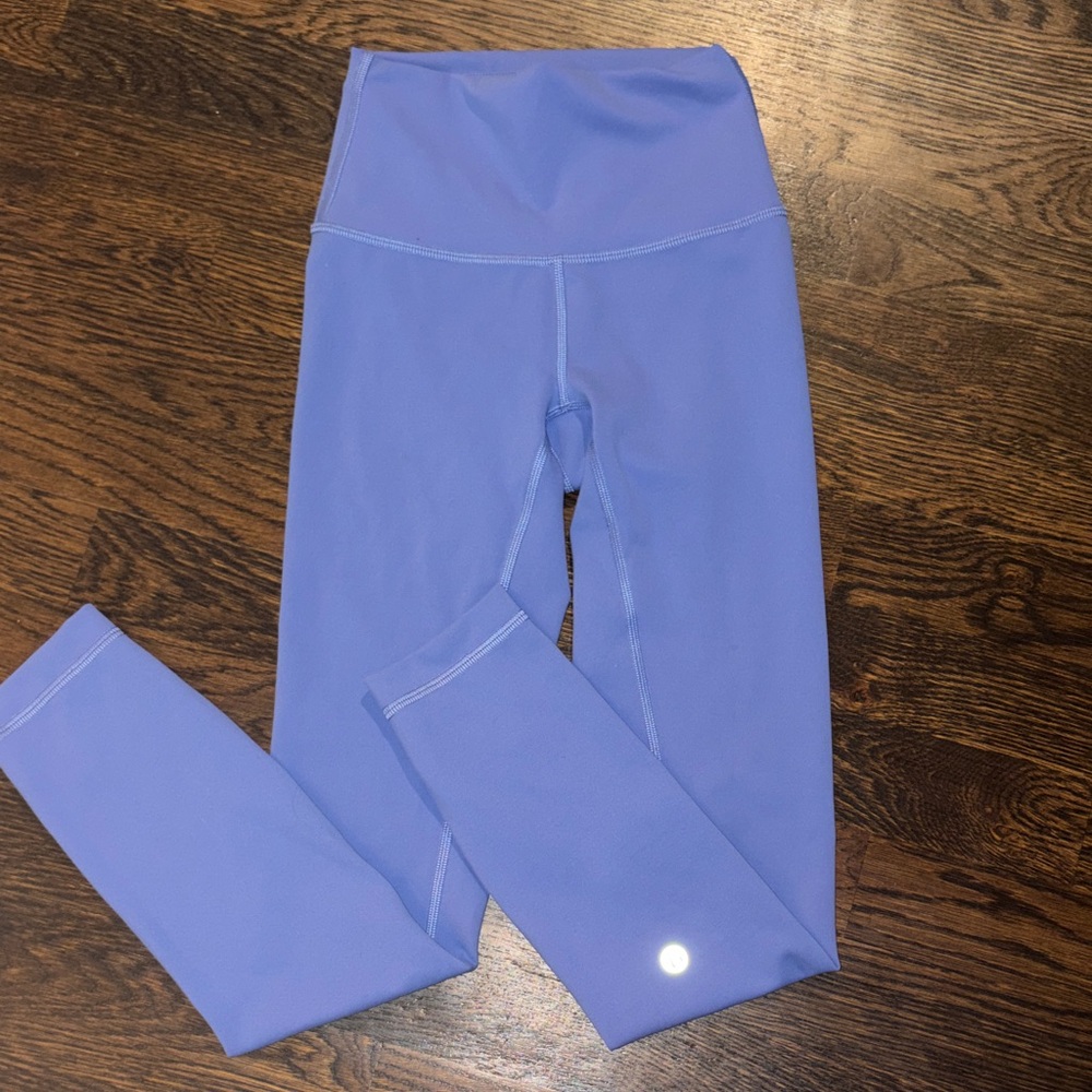 Lululemon Blue Wunder Train Leggings